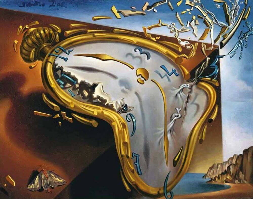 Cuadro "Reloj derretido", de Salvador Dalí