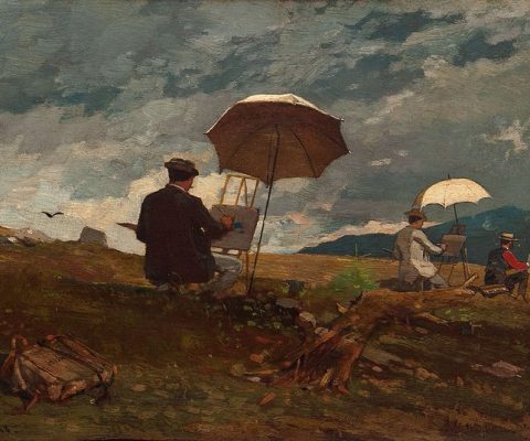 "Artistas pintando en las Montañas Blancas", de Winslow Homer