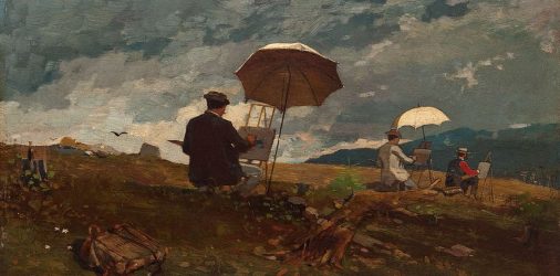 "Artistas pintando en las Montañas Blancas", de Winslow Homer